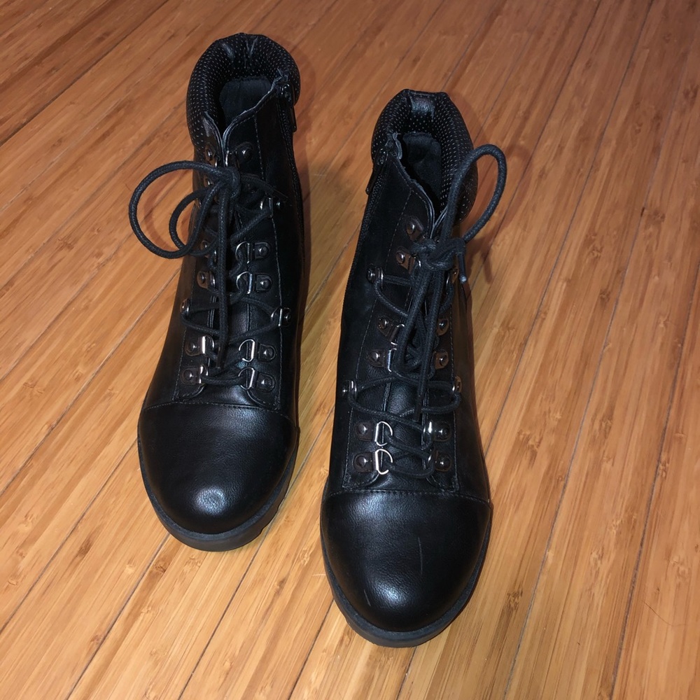 Express Lace Up Combat Boots